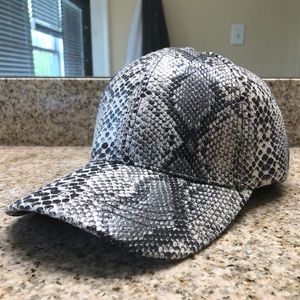 Faux Snake Skin Hat